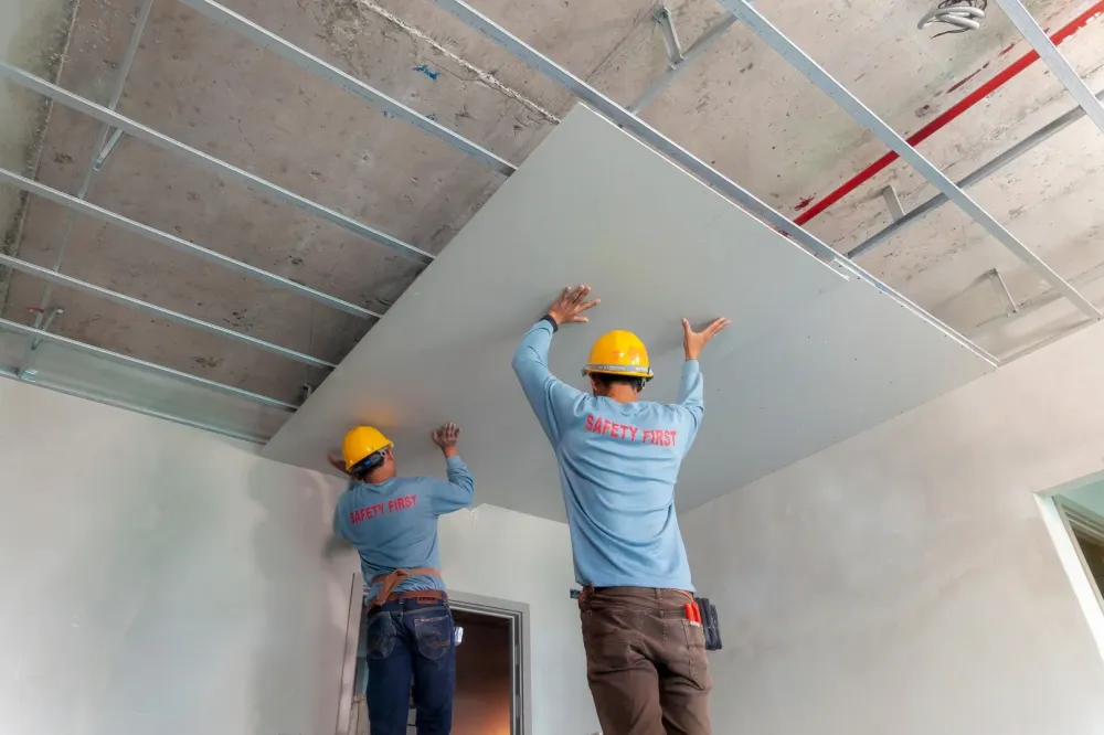 Pose de plafond